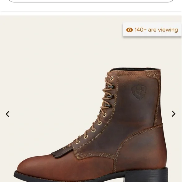 COPY - Ariat Heritage Lacer dress boots - NWOT - Picture 3 of 5